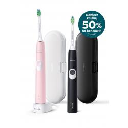 Philips 4300 series HX6800/35 cepillo eléctrico para dientes Adulto Cepillo dental sónico Negro, Rosa