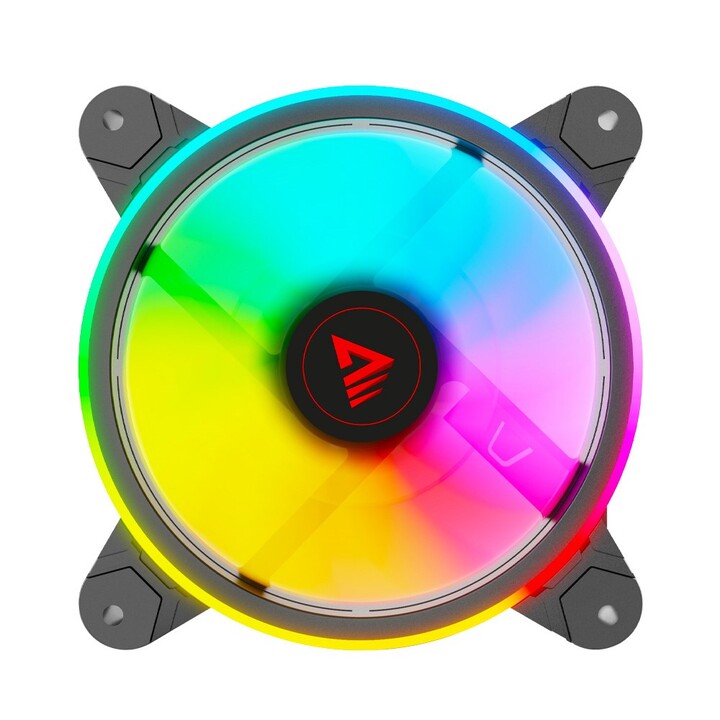 SAVIO FAN-01 Ventilador ARGB de 120 mm en pack de 4 unidades con controlador y mando a distancia