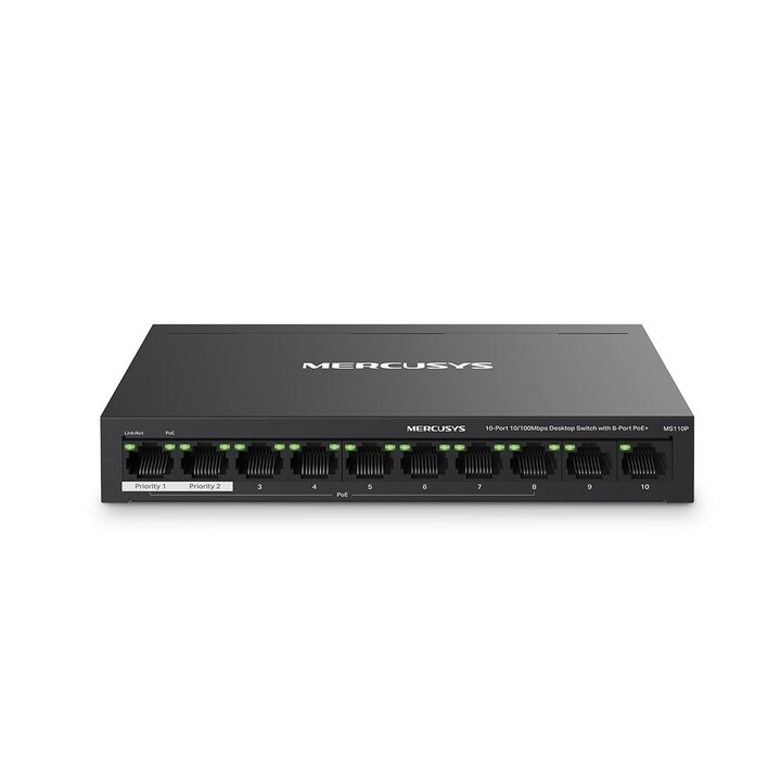INTERRUPTOR MERCUSYS 10 PORTAS 10-100 8POE