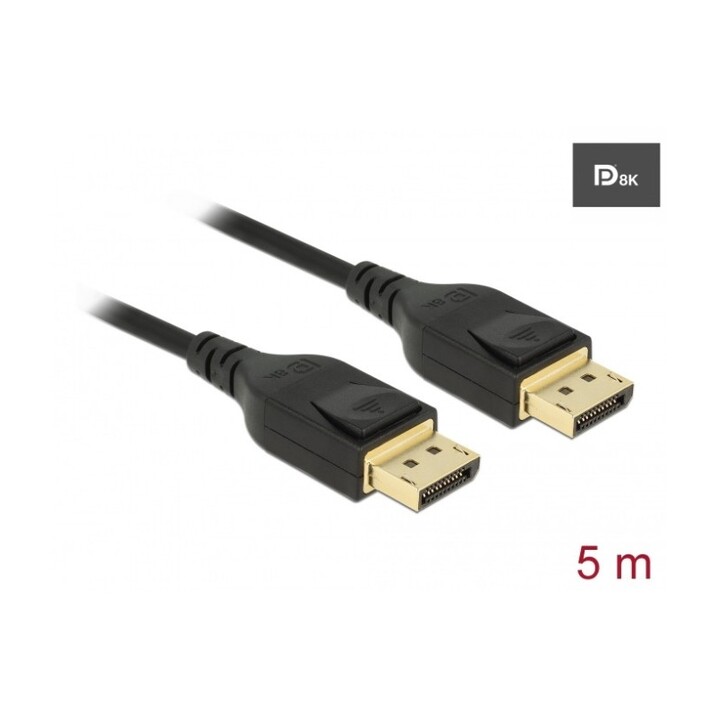 Cabo Delock DisplayPort 8K 60 Hz 5 m DP 8K certificado