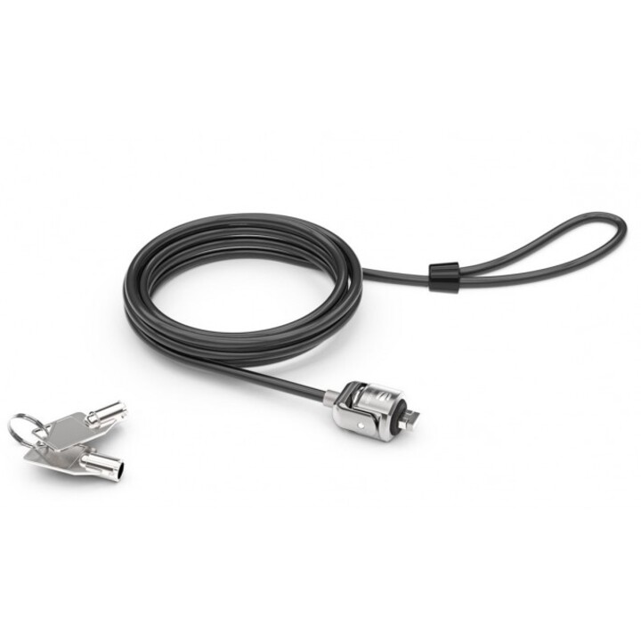 Blade cable lock adapter with cable with lock with key - Black