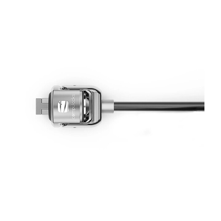Universal Security Cable Lock T-bar with peripheral Security Trap Keyed Alike - black