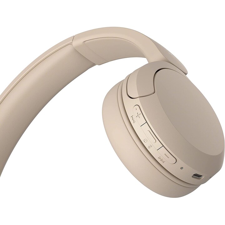 Cuffie wireless Sony WH-CH520/ con microfono/ Bluetooth/ beige