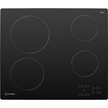 Indesit AAR 160C Nero Integrato 58cm Ceramico 4 Zone