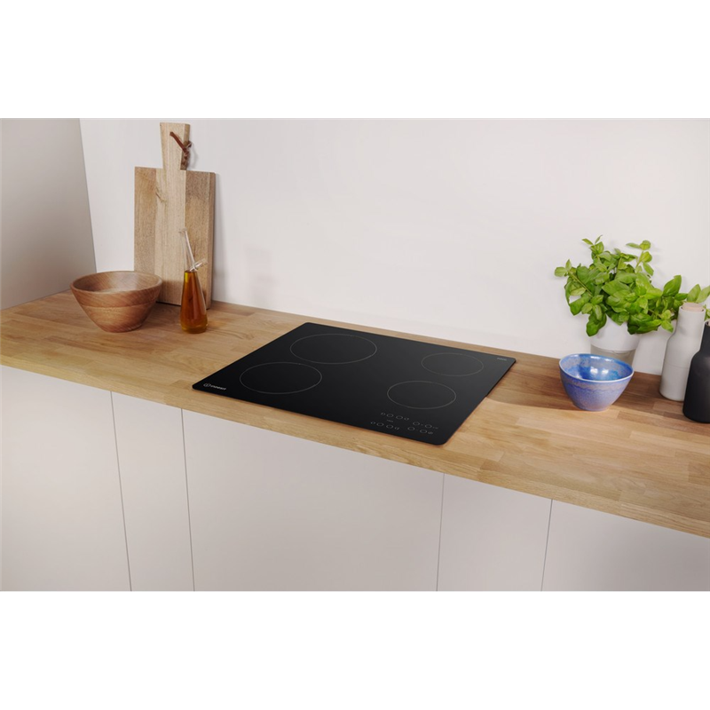 Placa de Vitrocerámica Indesit AAR 160C Integrado 58cm 4 Zonas Negro