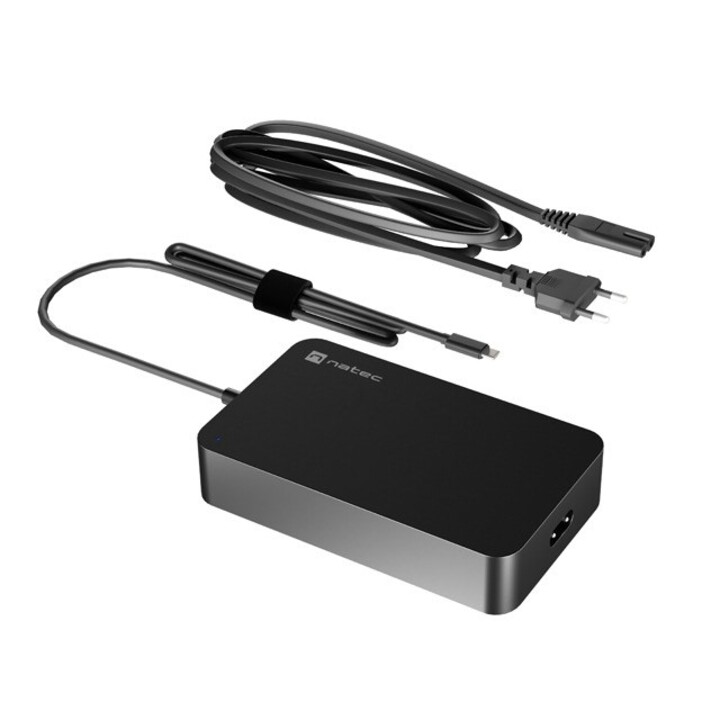 NATEC LAPTOP CHARGER GRAYLING USB-C 90W