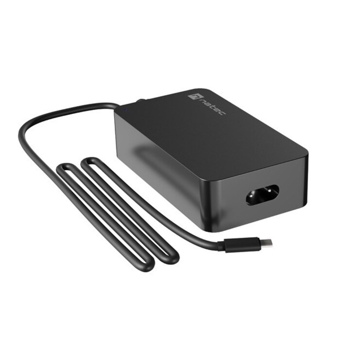 Natec Netzteil Ladegerät Grayling Usb-C 45W für Laptops, Tablets, Telefone Nzu-2033