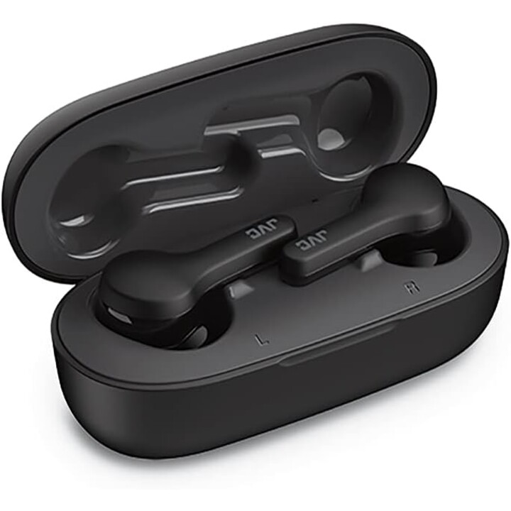 Cuffie Bluetooth JVC HA-A8T con custodia di ricarica/ 6 ore di autonomia/ Nero