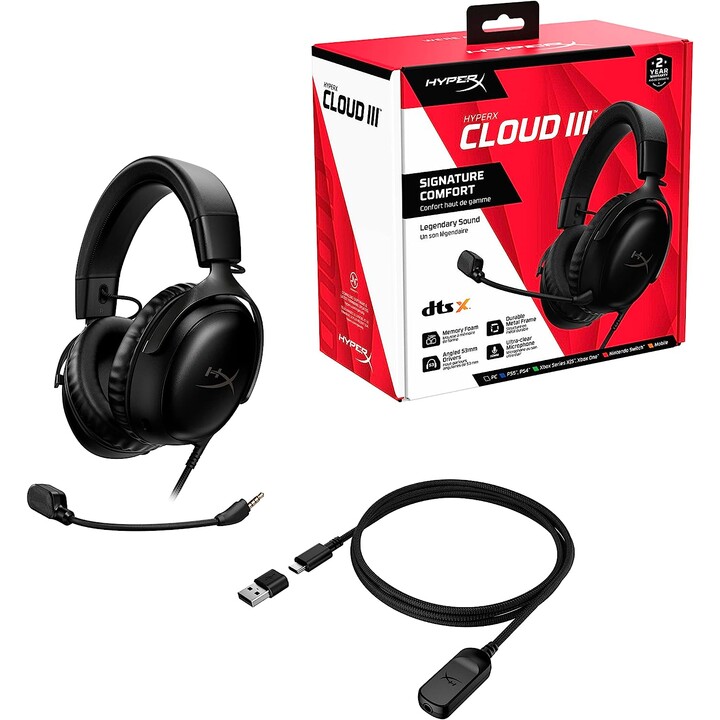 Cuffie da gioco Hp Hyperx Cloud Iii (nere)