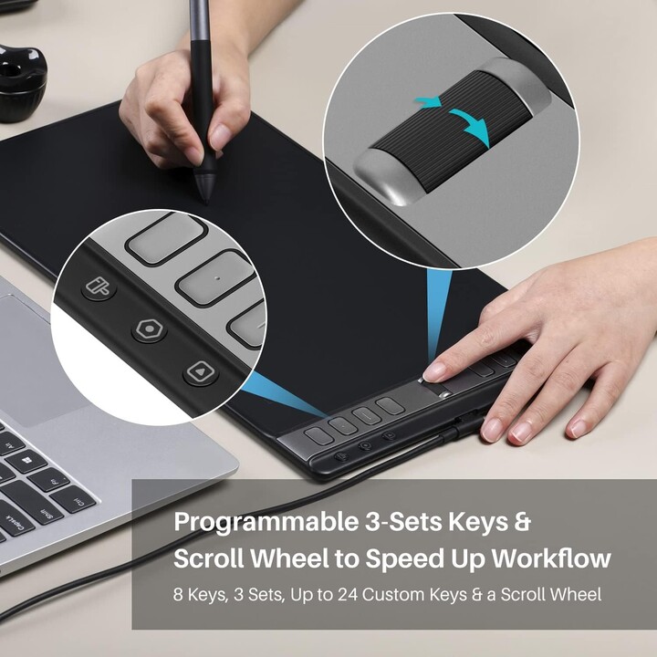 Inspiroy 2L Black Graphics Tablet