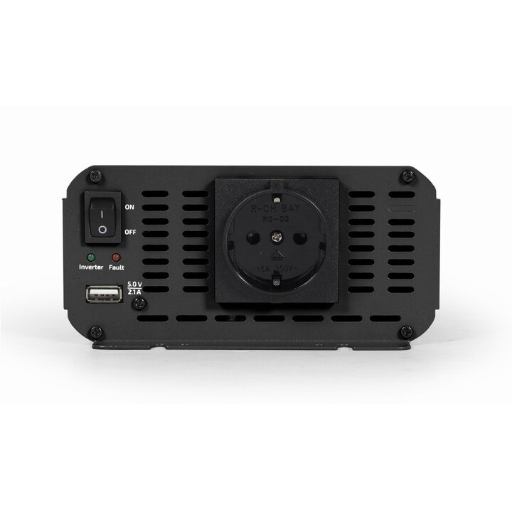 EnerGenie EG-PWC800-01 adaptador e inversor de corriente Auto 800W Aluminio, Negro