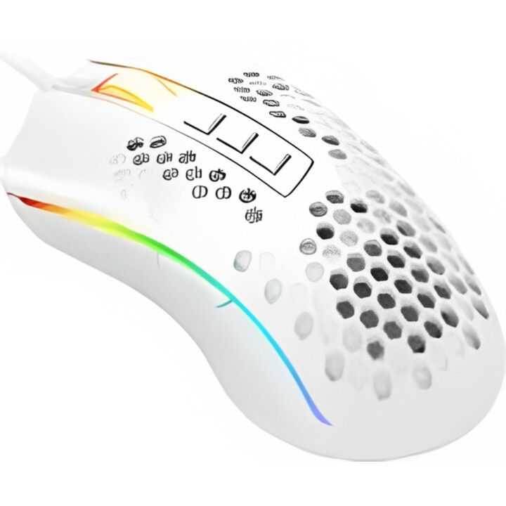 Redragon Storm Elite Gaming 32000 Dpi RGB Blanco