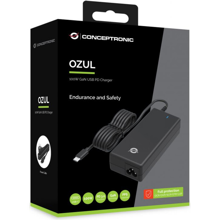 UNIVERSAL POWER SUPPLY CONCEPTRONIC USB-C 100W PD 3.0