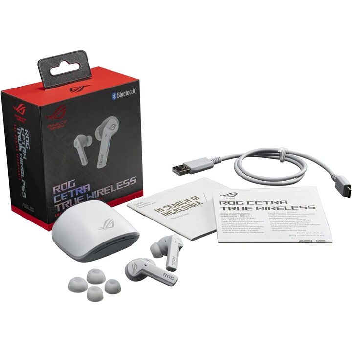 Asus Rog Cetra True Moonlight Stereo Bluetooth Headphones White