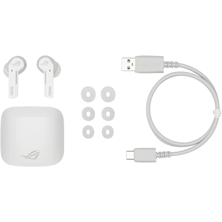 Asus Rog Cetra True Moonlight Stereo Bluetooth Headphones White