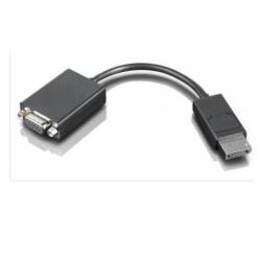 Lenovo 57Y4393 cabo adaptador DisplayPort para VGA preto