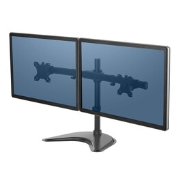 Fellowes Ergonomics 2-Monitor Freestanding Arm - Horizontal Seasa - antiga Professional Series™.
