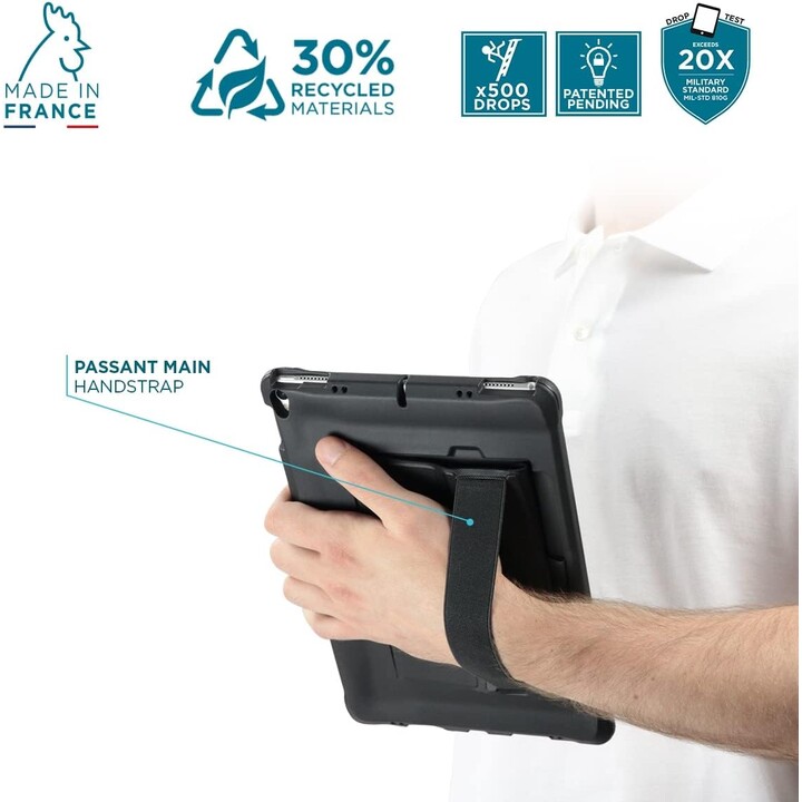 Proteggi custodia + mano + kickst ipad 10 9
