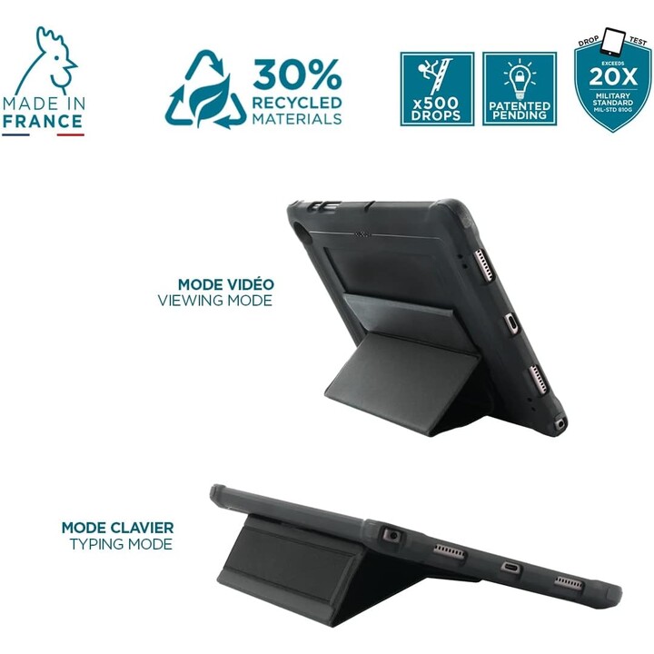 Proteggi custodia + mano + kickst ipad 10 9