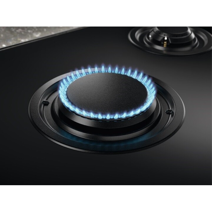 Fogão de indução de gás misto Electrolux 2 zonas 60 cm preto