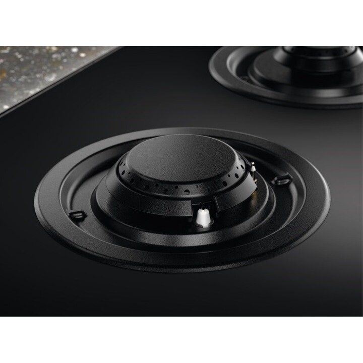 Fogão de indução de gás misto Electrolux 2 zonas 60 cm preto