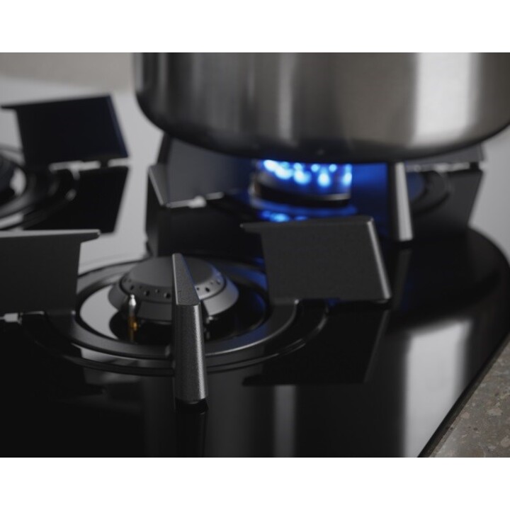 Placa De Inducción De Gas Mixta De 2 Zonas Electrolux 60 Cm Negro
