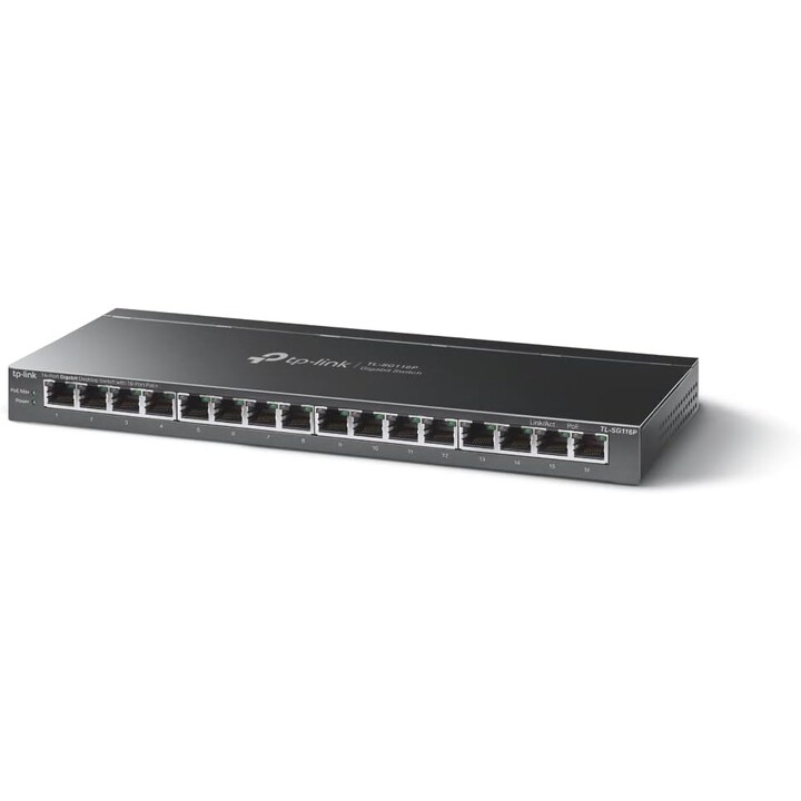 TP-LINK Switch TL-SG116P 16 Puertos POE+