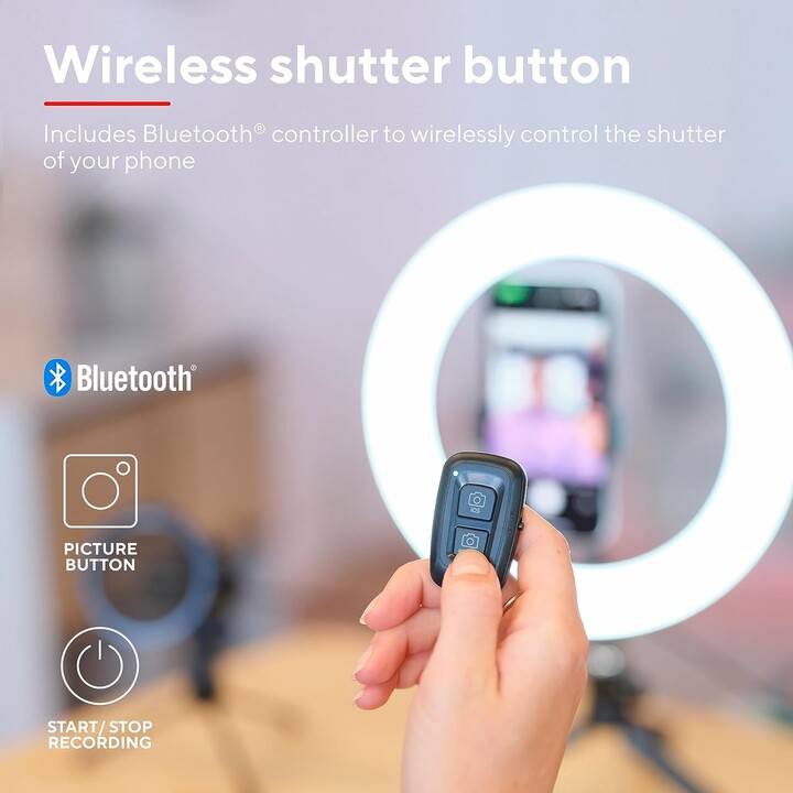 Professional Light Ring + Trust Maku+ Screen / Includes Green Screen