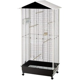 Cage à oiseaux Ferplast Nota 76,5 x 57 x h 161,5 cm, noir