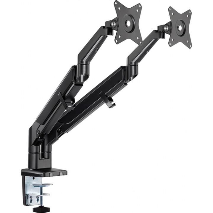 Neomounts DS70-810BL2 brazo doble para monitor 17-32" resorte de gas negro