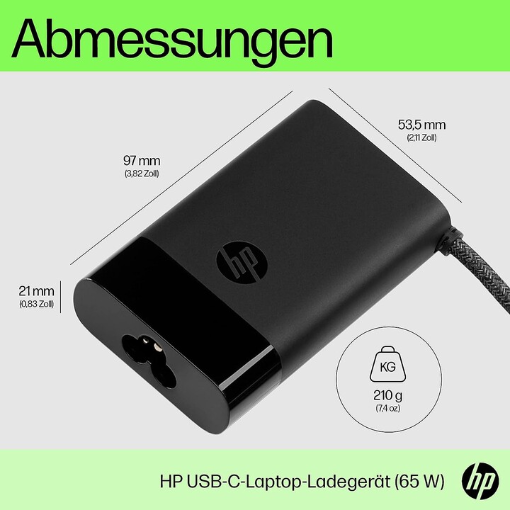 Hp usb-c 65w laptop charger