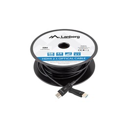 LANBERG HDMI CABLE M/M V2.1 50M 8K OPTICAL AOC