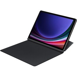 Samsung Smart Book Cover, schwarze Buchhülle mit Ständer für Galaxy Tab S9