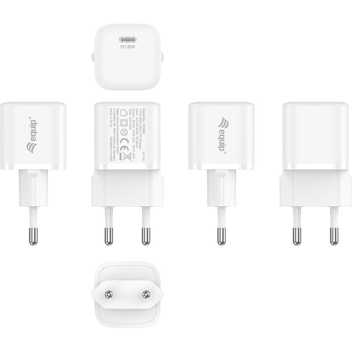 Equip PD Carregador USB-C Parede 1 Porta 20w Pack 25 Unidades