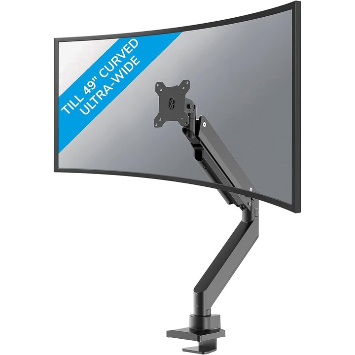 Neomounts Soporte de escritorio para monitores curvos de 10-32 pulgadas y 25,4-81,28 cm Negro