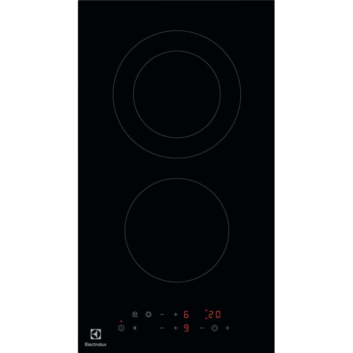 Placa vitrocerâmica Electrolux Domino 29cm 2900w preta