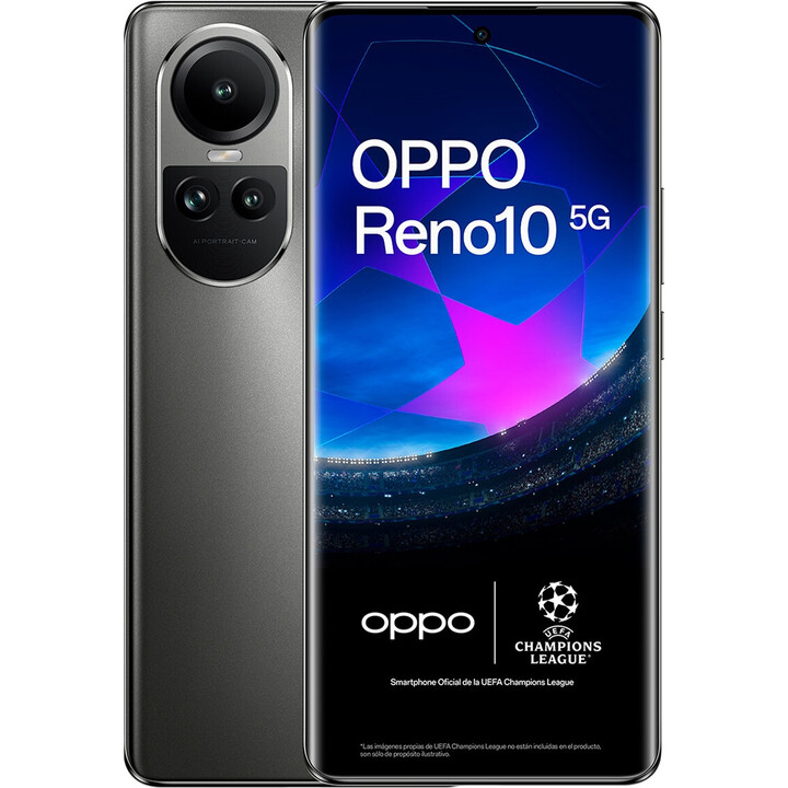 Oppo Reno10 5G 6.7" FHD 8GB 256GB 32MP 64MP Grigio Argento