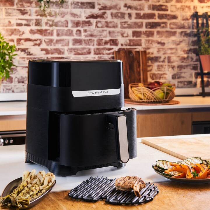 Tefal Easy Fry and Grill EY505815 Unabhängige Fritteuse 4.2L 1550W Heißluftfritteuse Schwarz