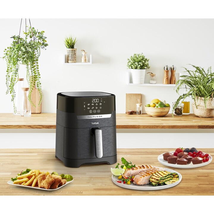 Tefal Easy Fry and Grill EY505815 Unabhängige Fritteuse 4.2L 1550W Heißluftfritteuse Schwarz