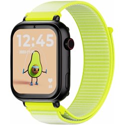 SaveWatch Plus with GPS and call / BLACK casing and Fluor Yellow strap