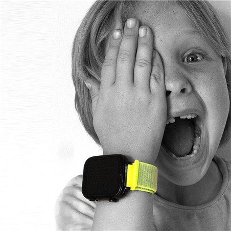 SaveWatch Plus with GPS and call / WHITE case and MINT GREEN strap