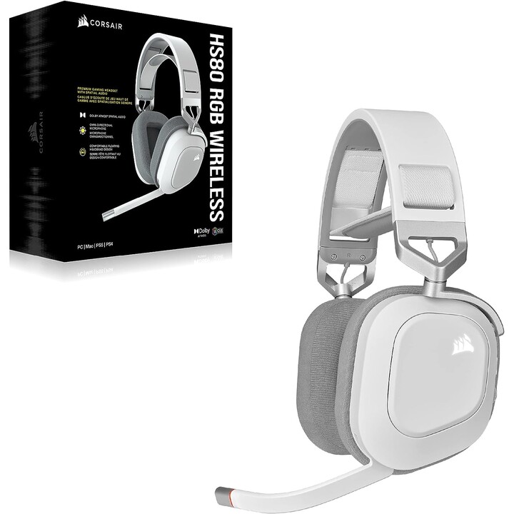 Corsair Hs80 Max Wireless CA-9011296-EU Bianco