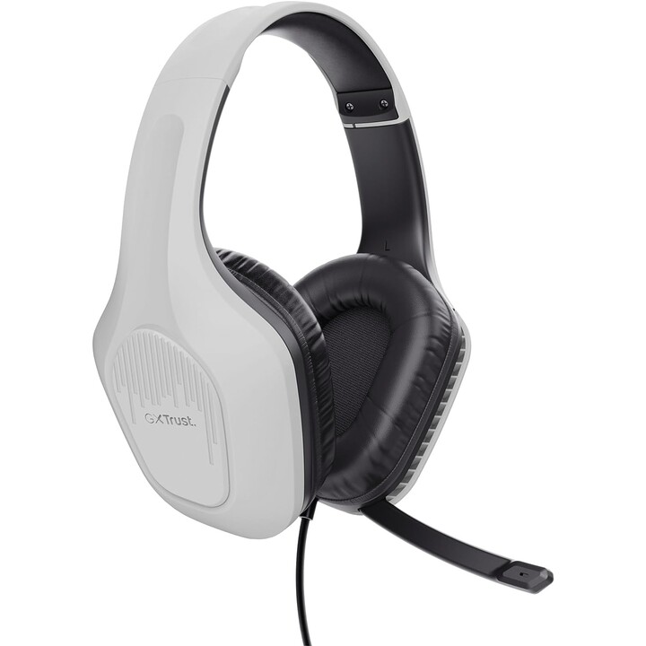 Fones de ouvido Trust GXT 415W Zirox com fio para jogos branco