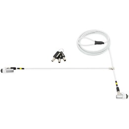 Cavo di sicurezza con doppia serratura a chiave con testine girevoli sottili, compatibile con Master Key, T Lock, slot Nano