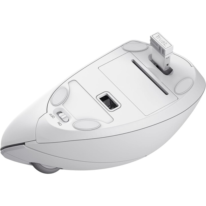 Wireless mouse TRUST VERTO WIRELESS ERGO MOUSE WHT