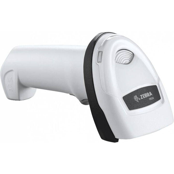 Lecteur code-barres bluetooth Zebra + socle et câble Blanc