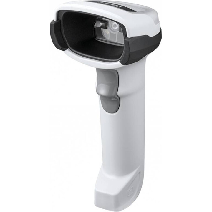 Lecteur code-barres bluetooth Zebra + socle et câble Blanc
