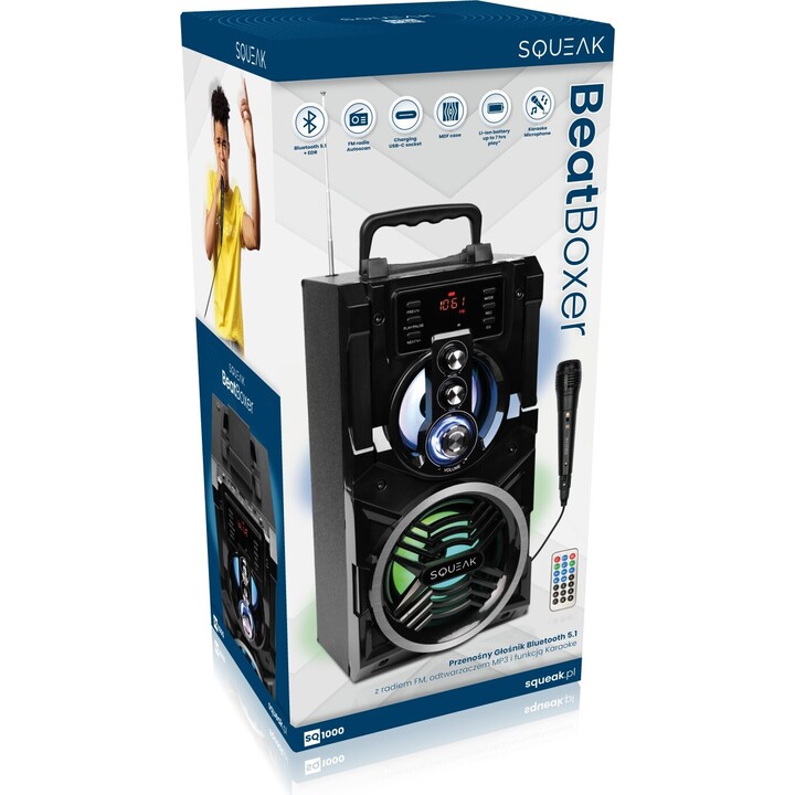 BeatBoxer Bluetooth 5.1 SPEAKER - BLUETOOTH SPEAKER WITH KARAOKE