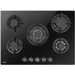 Amica Pgca7101Aob Encastré 70 Cm Gaz 5 Zones Noir