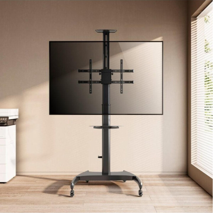 Aisens Pivotant Tilt Foot Stand avec roues et manivelle FT70TE-169 pour TV 37-70